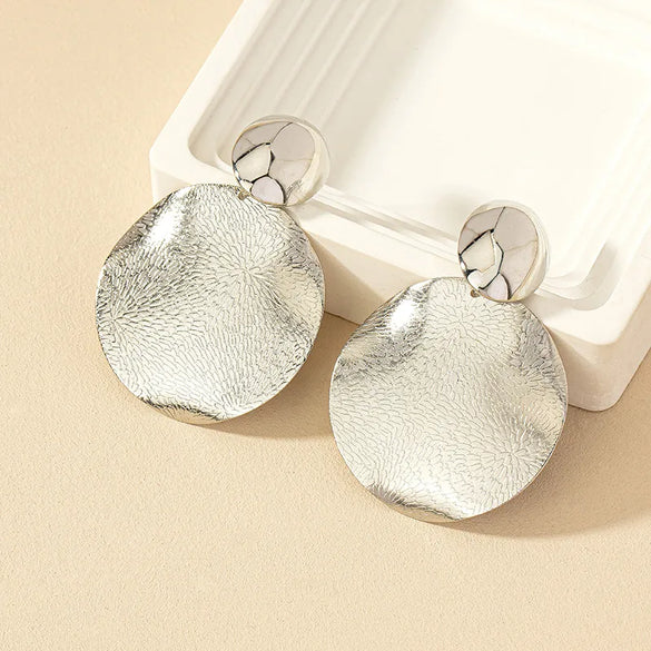 1 Pair Ig Style Nordic Style Original Design Round Plating Alloy Ear Studs