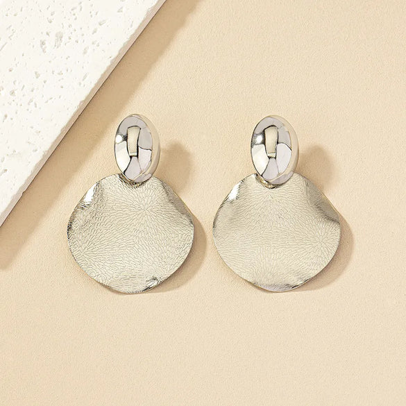 1 Pair Ig Style Nordic Style Original Design Round Plating Alloy Ear Studs