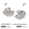 1 Pair IG Style Shell Plating 316 Stainless Steel  Ear Studs