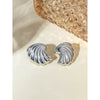 1 Pair IG Style Shell Plating 316 Stainless Steel  Ear Studs