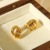 1 Pair IG Style Simple Style Geometric 304 Stainless Steel 18K Gold Plated Ear Studs