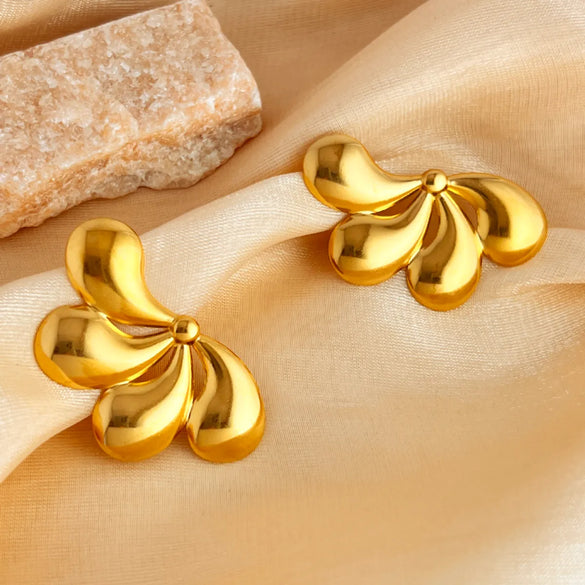 1 Pair IG Style Simple Style Geometric 304 Stainless Steel 18K Gold Plated Ear Studs