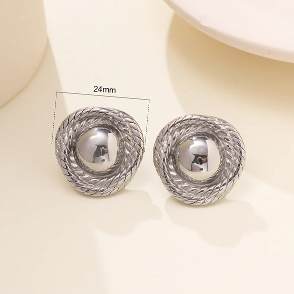 1 Pair IG Style Simple Style Geometric 304 Stainless Steel Ear Studs