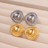 1 Pair IG Style Simple Style Geometric 304 Stainless Steel Ear Studs