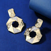 1 Pair IG Style Simple Style Geometric Hollow Out Inlay Copper Zircon 18K Gold Plated White Gold Plated Drop Earrings