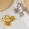 1 Pair IG Style Simple Style Heart Shape 304 Stainless Steel 14K Gold Plated Drop Earrings