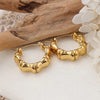 1 Pair IG Style Solid Color Plating 304 Stainless Steel Earrings