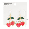 1 Pair Ig Style Sweet Cherry Heart Shape Plating Alloy Drop Earrings