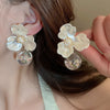 1 Pair IG Style Sweet Flower Alloy Drop Earrings