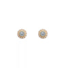 1 Pair IG Style Sweet Round Inlay Alloy Rhinestones Ear Cuffs Ear Studs