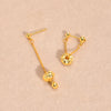 1 Pair IG Style Tassel Knot Copper 18K Gold Plated Drop Earrings