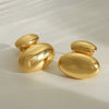 1 Pair IG Style Vintage Style Simple Style Round Plated Copper 18K Gold Plated Ear Studs
