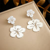 1 Pair IG Style Vintage Style Sweet Flower Hollow Out 304 Stainless Steel 18K Gold Plated Drop Earrings