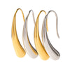 1 Pair Ins Style Simple Style Water Droplets Stainless Steel Plating Drop Earrings