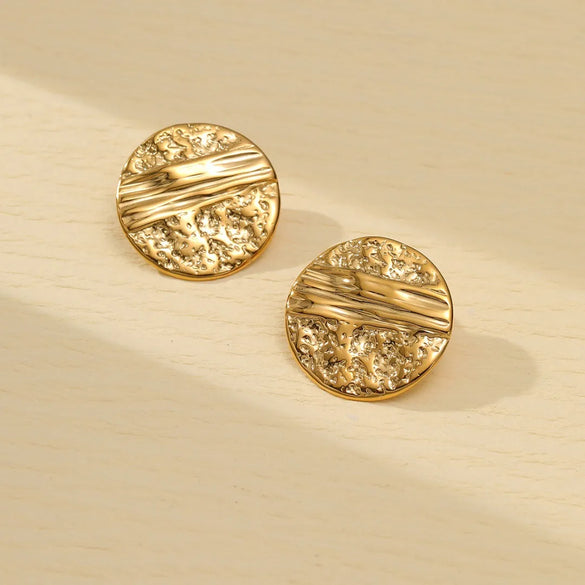 1 Pair Lady Geometric Plating 304 Stainless Steel Ear Studs