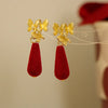 1 Pair Lady Rose Flower Alloy Drop Earrings