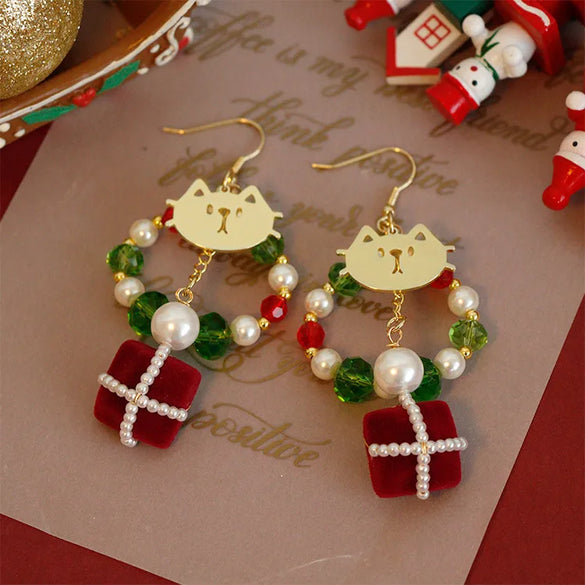 1 Pair Lady Rose Flower Alloy Drop Earrings