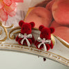 1 Pair Lady Rose Flower Alloy Drop Earrings