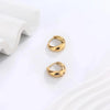 1 Pair Lady Simple Style Classic Style C Shape U Shape Geometric Plating 304 Stainless Steel 18K Gold Plated Hoop Earrings
