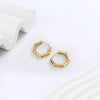 1 Pair Lady Simple Style Classic Style C Shape U Shape Geometric Plating 304 Stainless Steel 18K Gold Plated Hoop Earrings