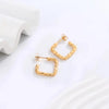 1 Pair Lady Simple Style Classic Style C Shape U Shape Geometric Plating 304 Stainless Steel 18K Gold Plated Hoop Earrings