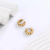 1 Pair Lady Simple Style Classic Style C Shape U Shape Geometric Plating 304 Stainless Steel 18K Gold Plated Hoop Earrings