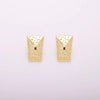 1 Pair Luxurious Simple Style Eye Solid Color Plating Inlay Copper Zircon Gold Plated Silver Plated Drop Earrings