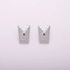 1 Pair Luxurious Simple Style Eye Solid Color Plating Inlay Copper Zircon Gold Plated Silver Plated Drop Earrings