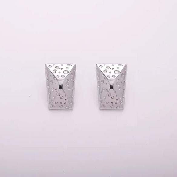 1 Pair Luxurious Simple Style Eye Solid Color Plating Inlay Copper Zircon Gold Plated Silver Plated Drop Earrings