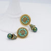 1 Pair Luxurious Simple Style Eye Solid Color Plating Inlay Copper Zircon Gold Plated Silver Plated Drop Earrings