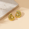 1 Pair Marine Style Modern Style Starfish Conch Irregular Plating Alloy Ear Studs