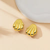 1 Pair Marine Style Modern Style Starfish Conch Irregular Plating Alloy Ear Studs