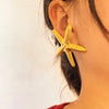 1 Pair Marine Style Simple Style Classic Style Starfish 201 Stainless Steel 18K Gold Plated Ear Studs