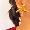 1 Pair Marine Style Simple Style Classic Style Starfish 201 Stainless Steel 18K Gold Plated Ear Studs