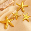 1 Pair Marine Style Simple Style Classic Style Starfish 201 Stainless Steel 18K Gold Plated Ear Studs