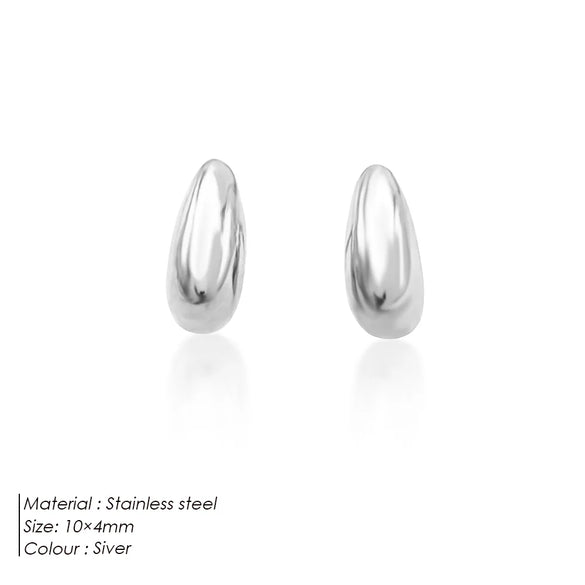 1 Pair Modern Style Classic Style Water Droplets 304 Stainless Steel 316 Stainless Steel  14K Gold Plated Ear Studs