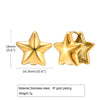 1 Pair Modern Style Simple Style Classic Style Star 201 Stainless Steel Gold Plated Ear Studs