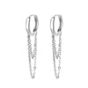 1 Pair Modern Style Solid Color Sterling Silver Earrings