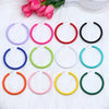 1 Pair Nordic Style Exaggerated Cool Style Round Arylic Ear Studs