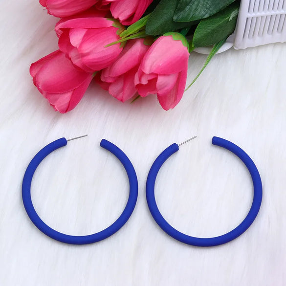 1 Pair Nordic Style Exaggerated Cool Style Round Arylic Ear Studs