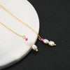 1 Pair Original Design Solid Color Plating Freshwater Pearl 18k Gold Plated Drop Earrings