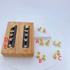 1 Pair/Package Vacation Modern Style Simple Style Starfish Eye Butterfly Polishing Copper Zircon 18K Gold Plated Earrings