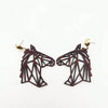 1 Pair Pastoral Simple Style Roman Style Animal Horse Wood Drop Earrings