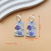 1 Pair Retro Artistic Ditsy Floral Flower Handmade Soft Clay Drop Earrings