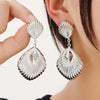 1 Pair Retro Classic Style Shell Plating Iron Drop Earrings