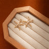 1 Pair Retro Classic Style Starfish Plating Zinc Alloy Ear Studs