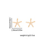 1 Pair Retro Classic Style Starfish Plating Zinc Alloy Ear Studs