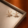 1 Pair Retro Classic Style Starfish Plating Zinc Alloy Ear Studs