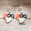 1 Pair Retro Exaggerated Ghost Asymmetrical Beaded Handmade Beaded Cloth Drop Earrings