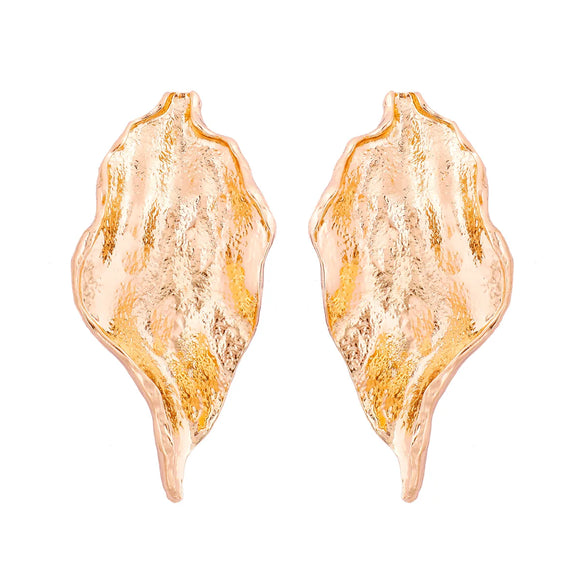 1 Pair Retro Exaggerated Leaf Flower Alloy Ear Studs